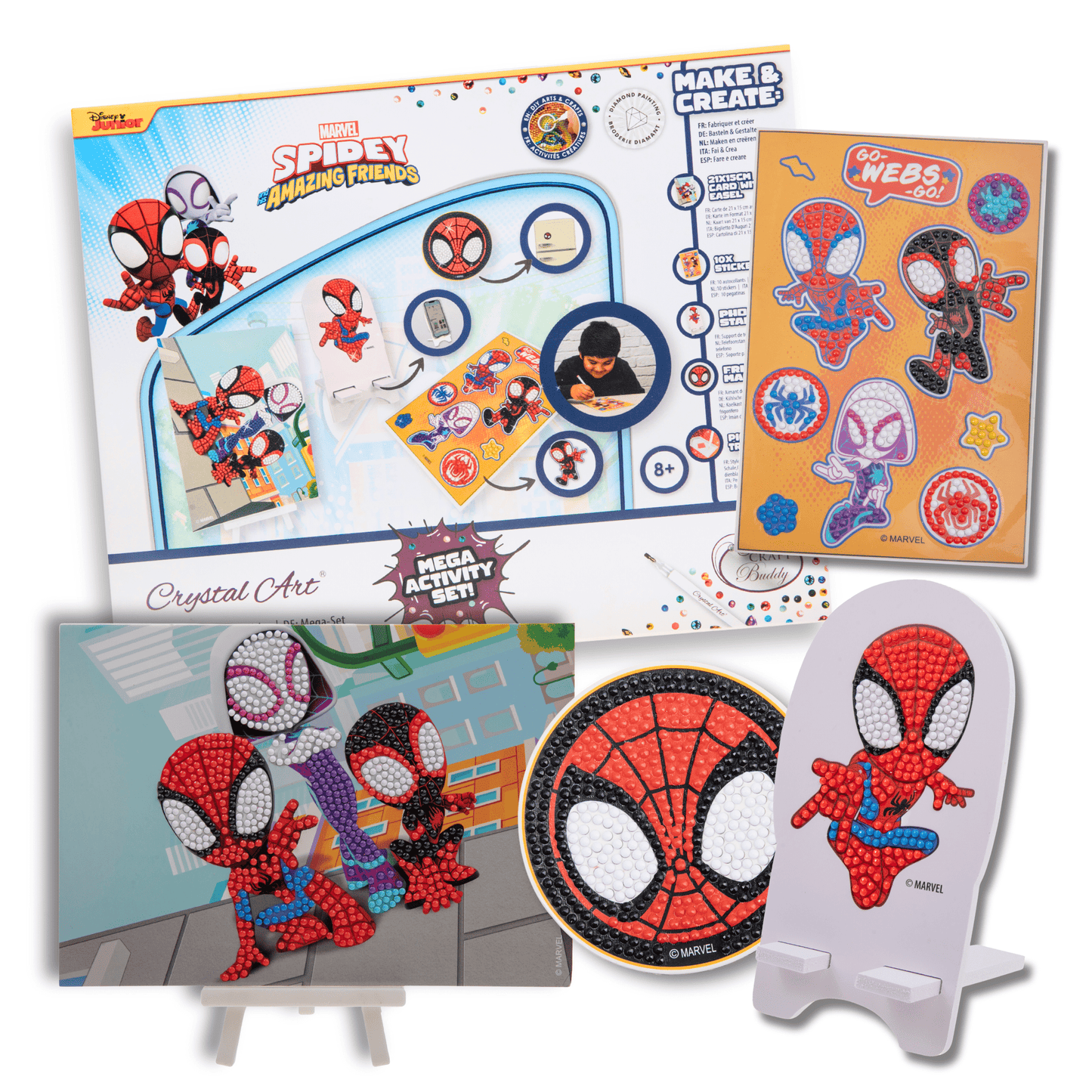 "Spiderman" Crystal Art Mega Activity Set MARVEL