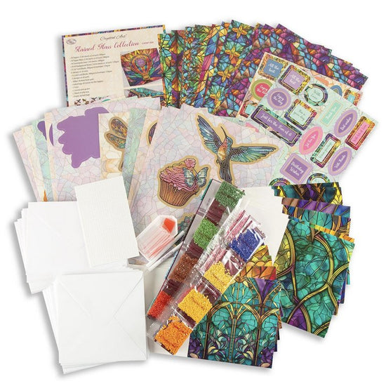 Stained glass papercrafting kit