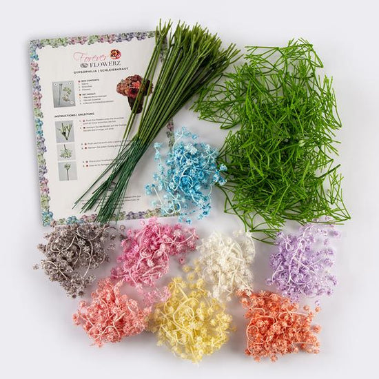 Load image into Gallery viewer, Forever Flowerz Gypsophila and Stems Kit - Candy Floss
