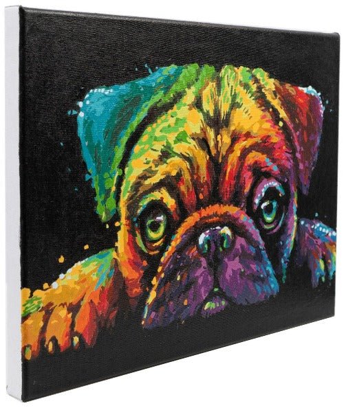 "Pup's Dream" Paint by Numb3rs 30x40cm Framed Kit - Side