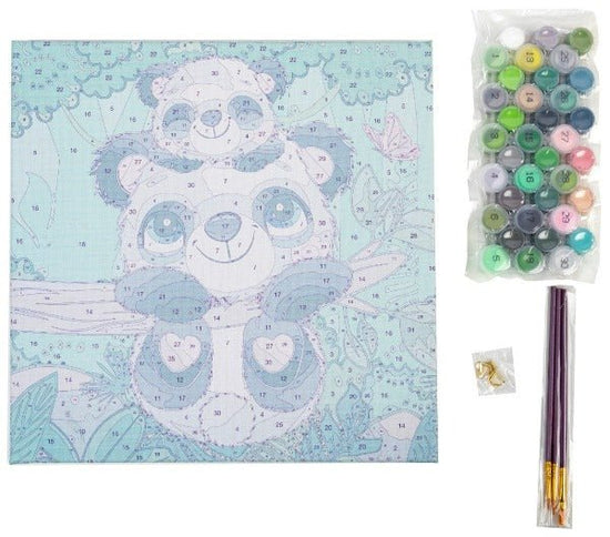 "Koala Fun" 30x30cm Paint By Numb3rs Kit - Contents