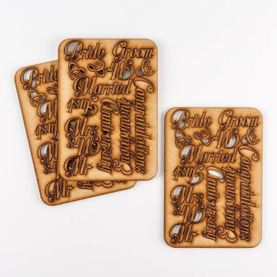 Load image into Gallery viewer, Set of 42 Laser Cut Celebratory Words
