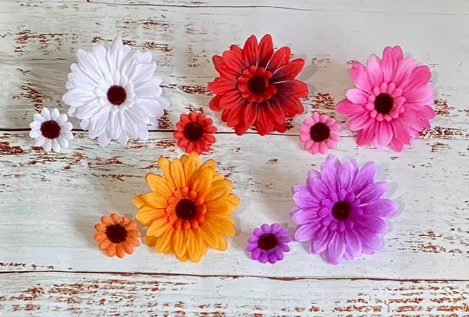 "African Daisies Brights" Forever Flowerz makes approx 200