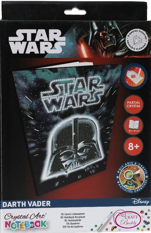 Load image into Gallery viewer, Darth Vader Crystal Art Notebook - Front Packaging
