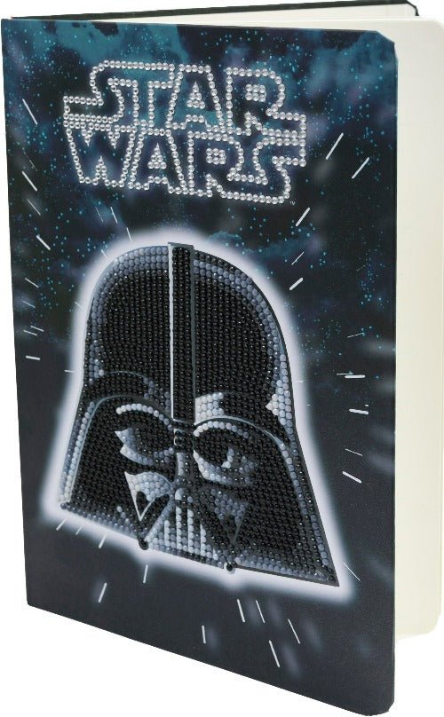 Load image into Gallery viewer, Darth Vader Crystal Art Notebook - Side View

