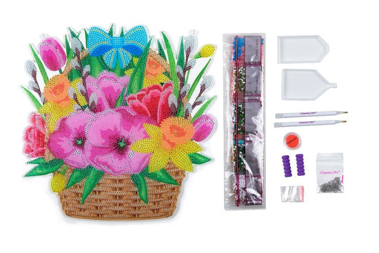 Load image into Gallery viewer, CAHB01: Crystal Art Hanging Basket Kits - SPRING
