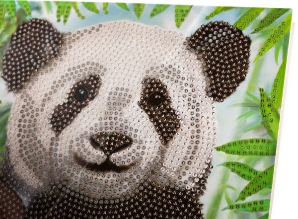 "Baby Panda" 18x18cm Crystal Art Card