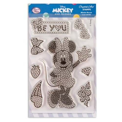 Minnie Mouse Crystal Art A6 Stamping Set - Packaging