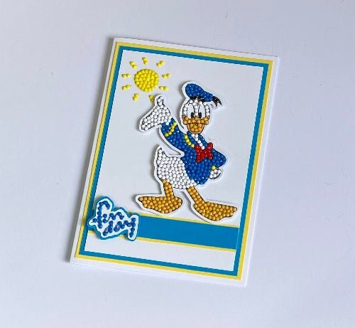 Load image into Gallery viewer, Donald Duck Crystal Art A6 Stamping Set - Fun Day
