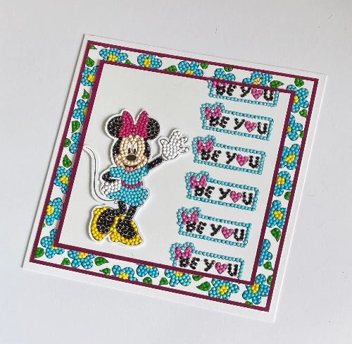 Load image into Gallery viewer, Minnie Mouse Crystal Art A6 Stamping Set - Be You
