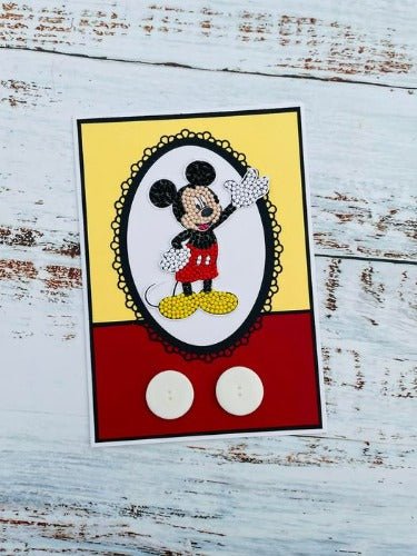 Load image into Gallery viewer, Mickey Mouse Crystal Art A6 Stamping Set - Frame 1
