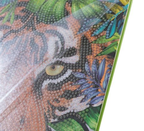 Tiger In The Forest Crystal Art Notebook - Close Up