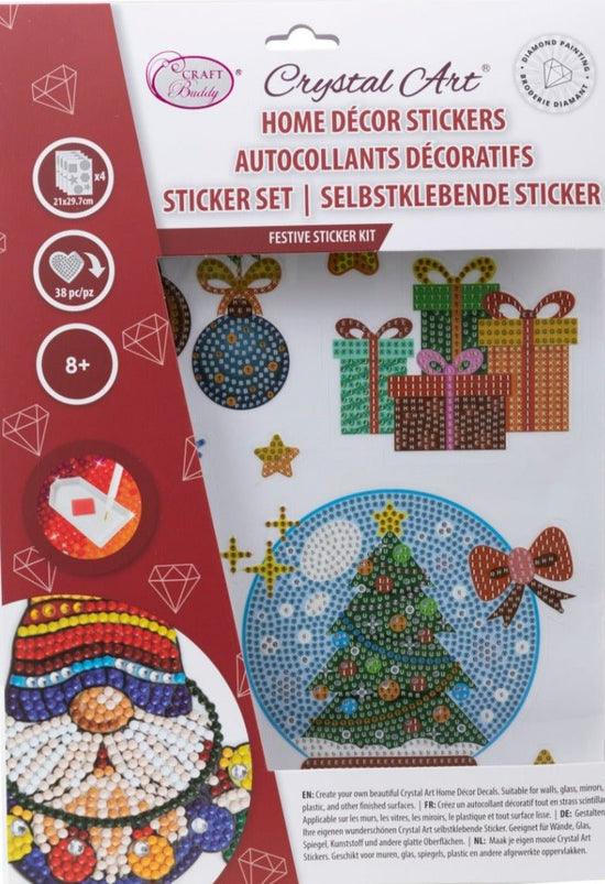 Crystal Art Festive Wall Stickers - Front Packaging
