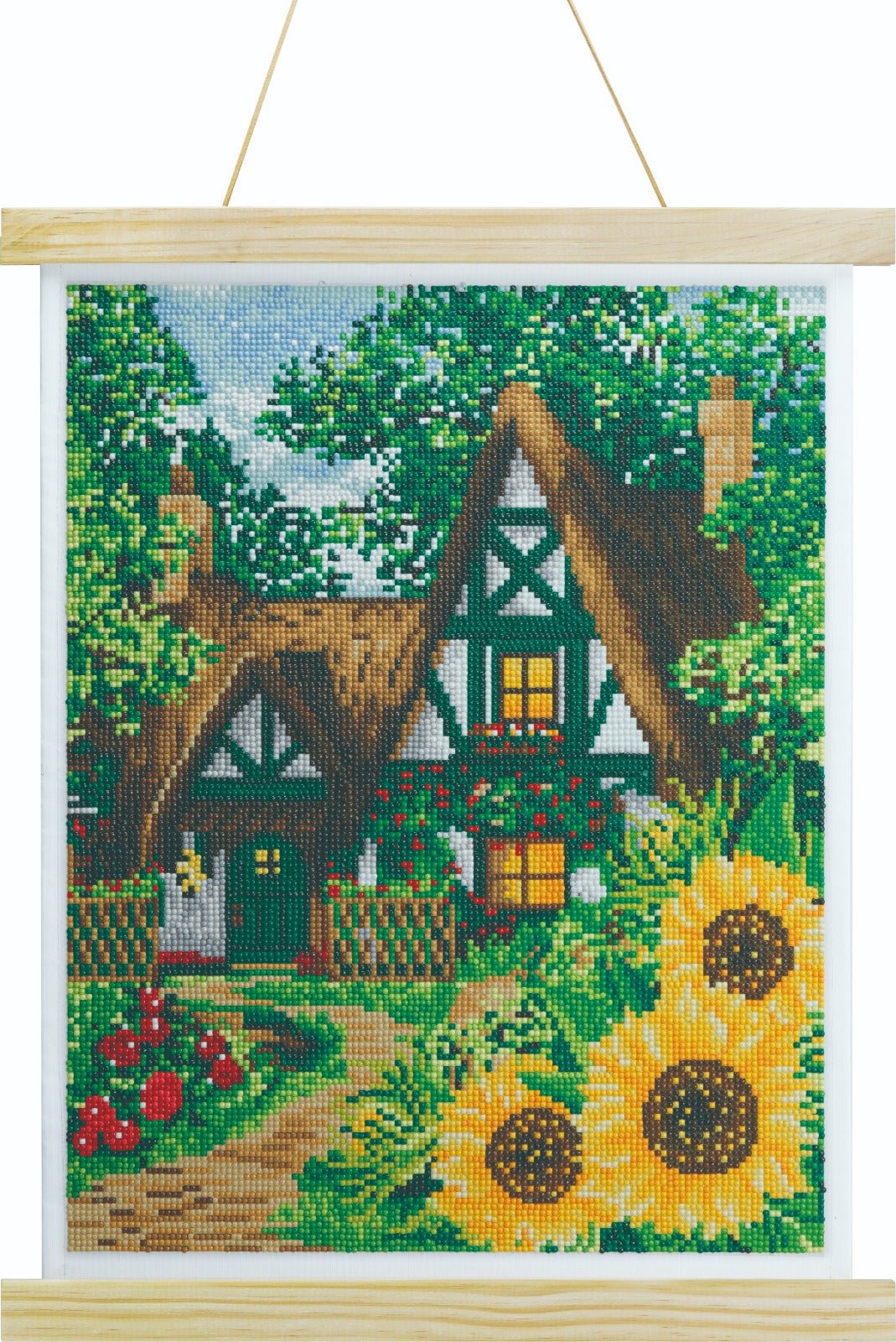 Load image into Gallery viewer, Crystal Art 35x45cm Scroll Kit - Woodland Thatch
