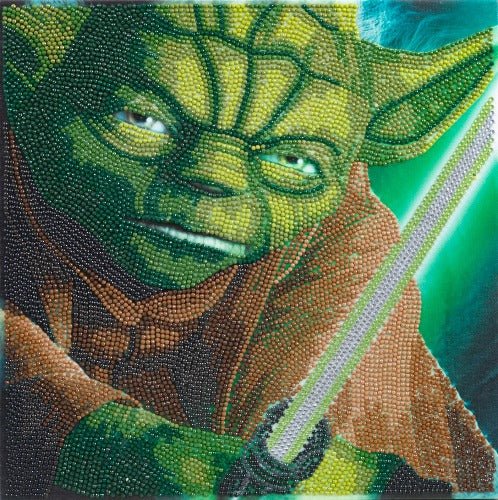 Load image into Gallery viewer, Yoda 30x30cm Crystal Art Kit - Front View
