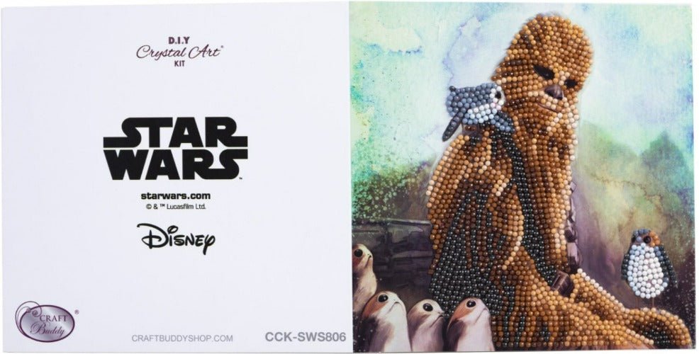 Load image into Gallery viewer, Chewbacca 18x18cm Crystal Art Card - Full View
