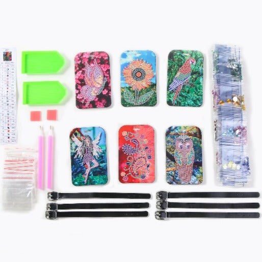 Load image into Gallery viewer, Craft Buddy Crystal Art Luggage Tags Set of 6

