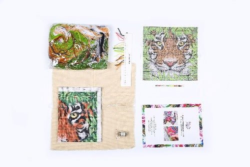 "Tiger" Pre Printed Cushion Stitch Kit