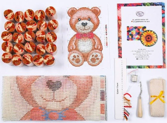 Load image into Gallery viewer, &amp;quot;Teddy&amp;quot; Latch Hook Rug Kit 42*73cm
