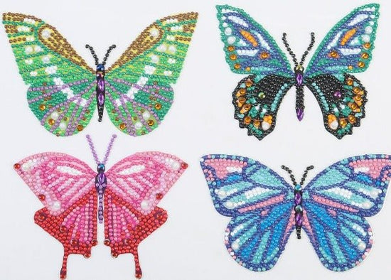 "Butterfly" Crystal Art Wall Stickers set of 15