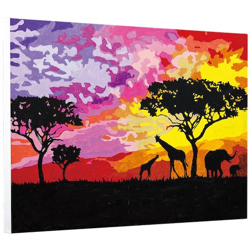 Load image into Gallery viewer, &amp;quot;African Sunset&amp;quot; Paint By Numbers 90x65cm
