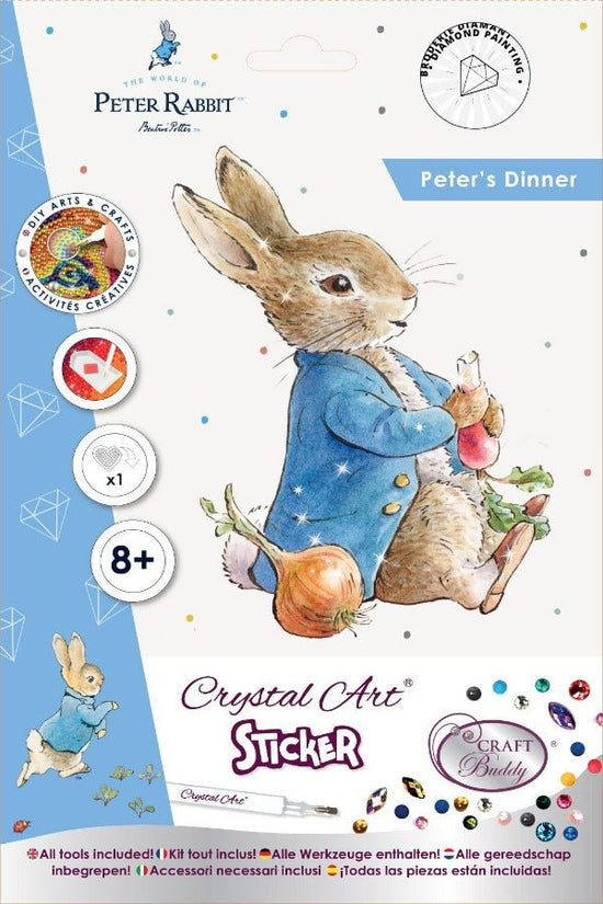 Peter Rabbit Crystal Art Sticker, A5 size