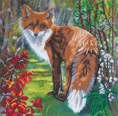 Autumn fox crystal art kit