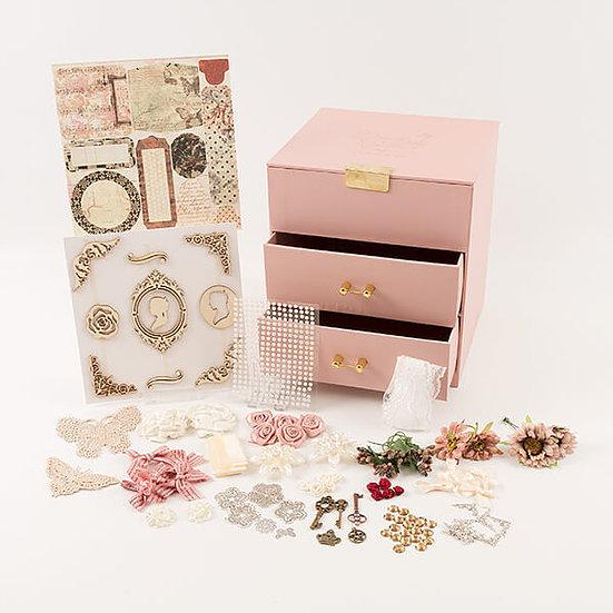 Autumn Treasure Chest, Paper Pad and Embellishments Set