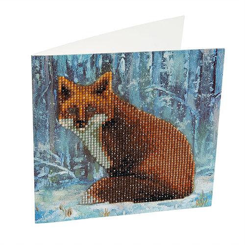 "Winter Fox" Crystal Card Kit