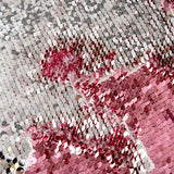 Pink to Silver Magic Sequin Cushions Set of 2 40x40cm