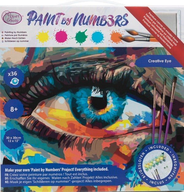 "Creative Eye" 30x30cm Paint By Numb3rs Kit - Front Packaging