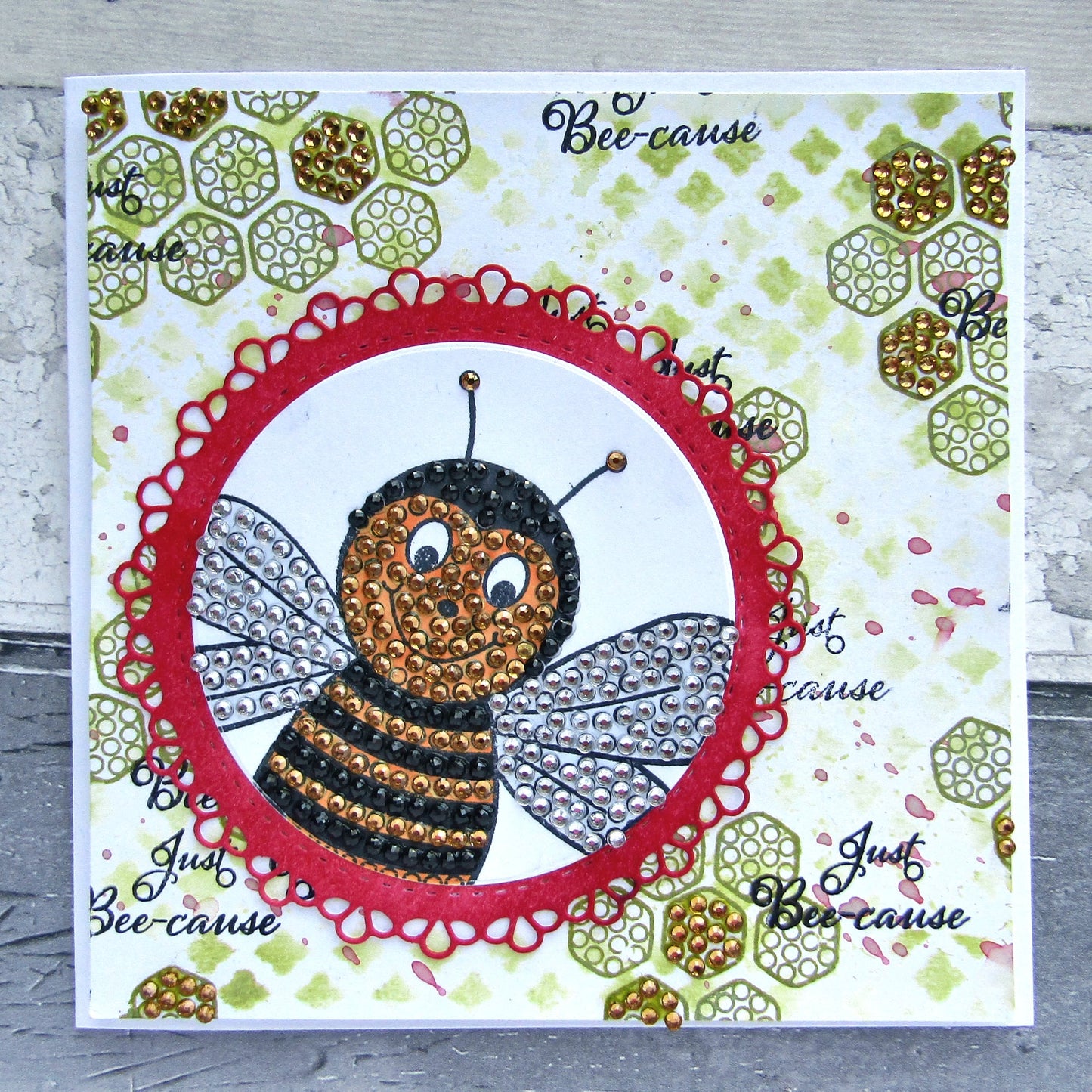 Craft Buddy Buzzing Bee Crystal Art A6 Stamp Set