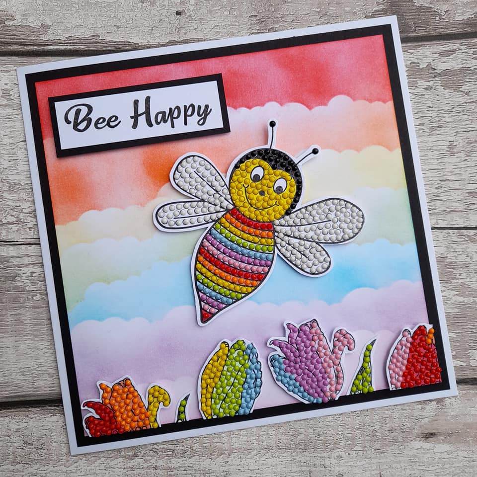 Craft Buddy Buzzing Bee Crystal Art A6 Stamp Set