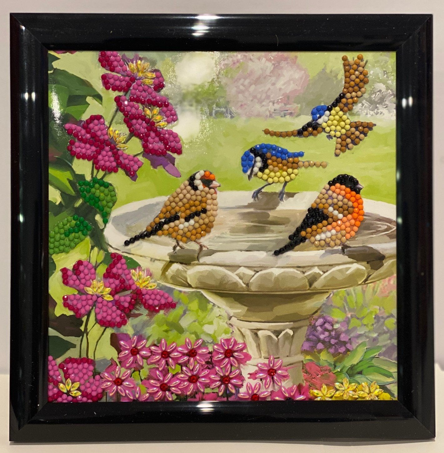 Craft Buddy Crystal Art Kingfisher, 18x18cm Crystal Art Card,  Multicoloured, 18x18 : : Office Products