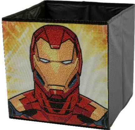 Ironman Crystal Art Foldable Storage Box 30x30cm Side View
