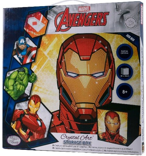 Ironman Crystal Art Foldable Storage Box 30x30cm Front Packaging 