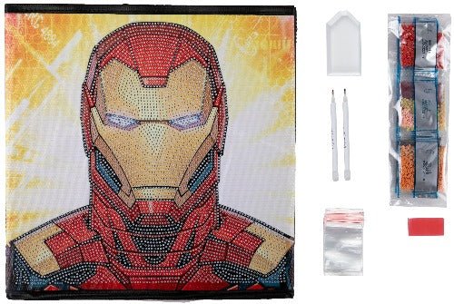 Ironman Crystal Art Foldable Storage Box 30x30cm Contents