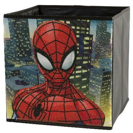 Spiderman Crystal Art Foldable Storage Box 30x30cm Side View