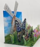 "Butterfly Bloom" Crystal Art Buildable 3D Scene Kit