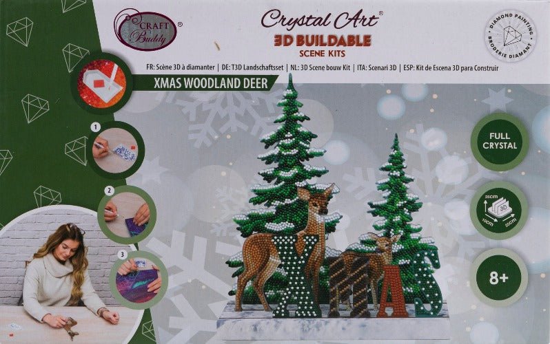 Crystal Art XMAS Woodland Deer Scene - Front Packaging