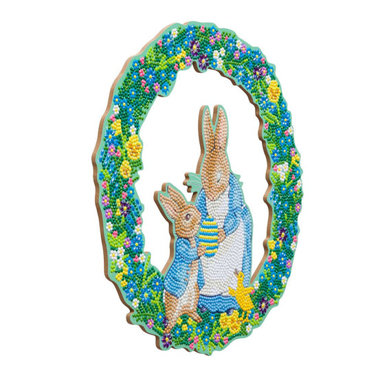 "Peter Rabbit" Crystal Art Wreath Kit