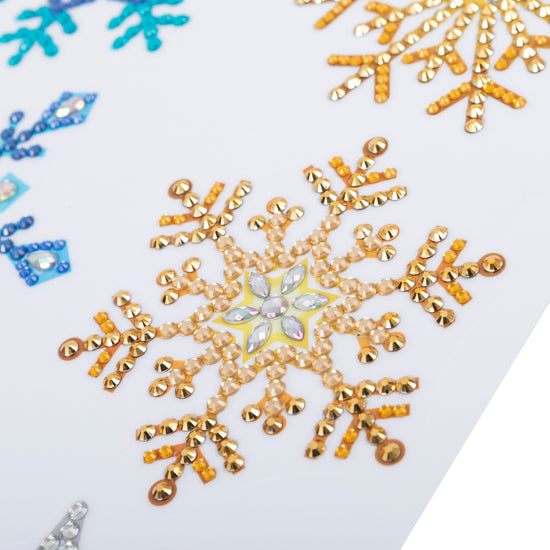 Craft Buddy Crystal Art Wall Stickers Set of 4 - Snowflakes