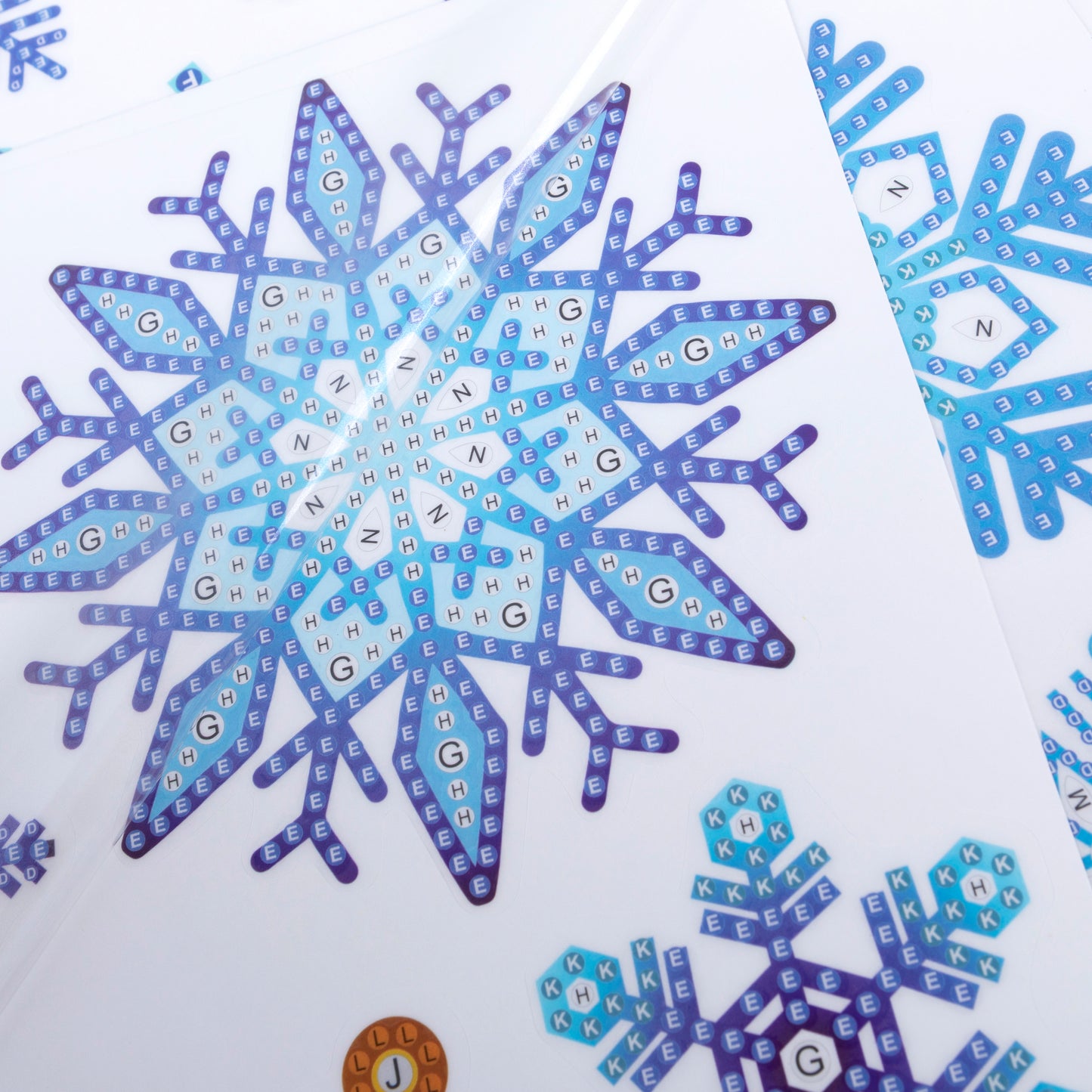 Craft Buddy Crystal Art Wall Stickers Set of 4 - Snowflakes