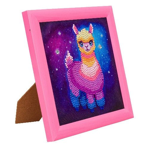 Load image into Gallery viewer, &amp;quot;Rainbow Llama&amp;quot; Ashley Erickson Frameable Crystal Art
