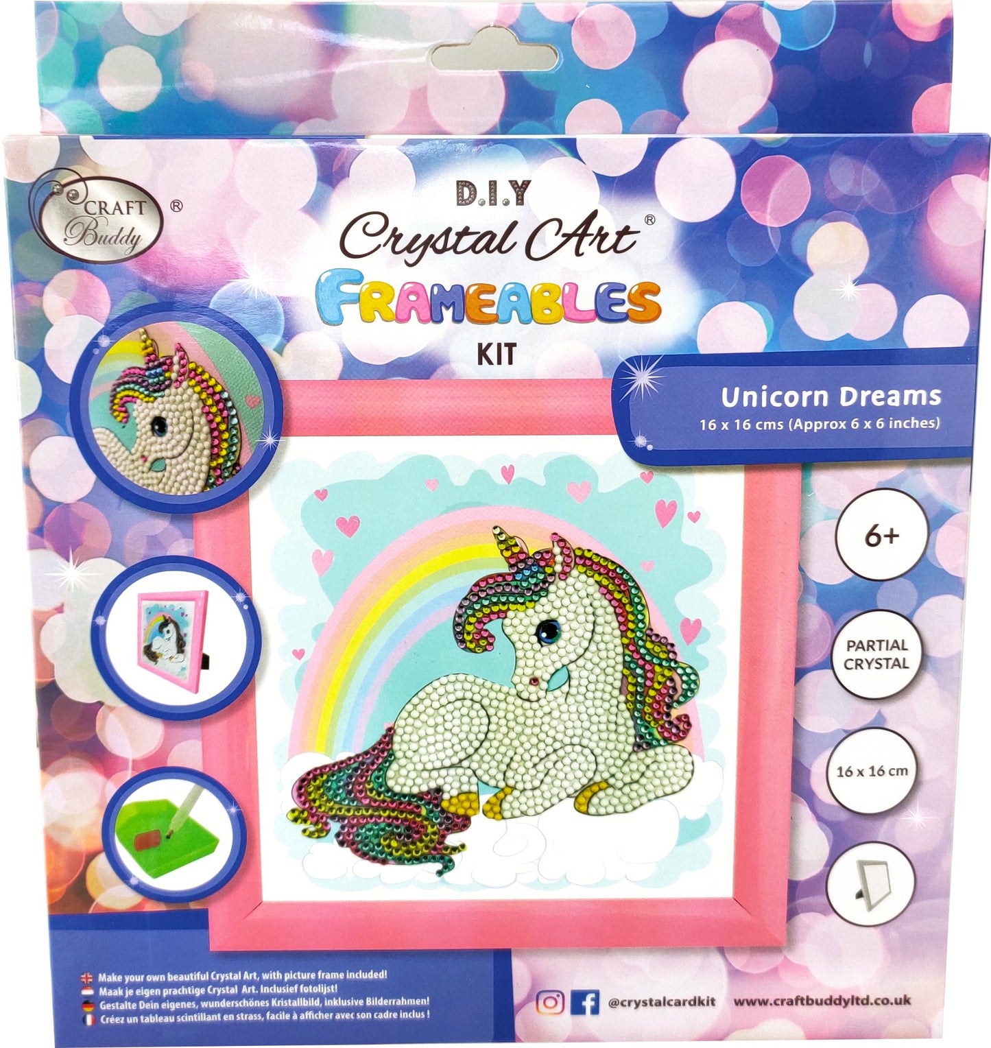 "Unicorn Rainbow" Crystal Art Frameables Kit