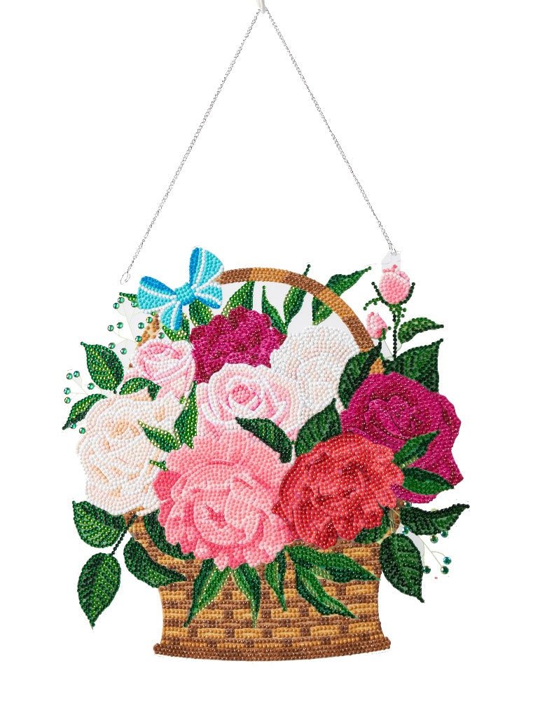 "Spring" Hanging Basket Crystal Art Kit