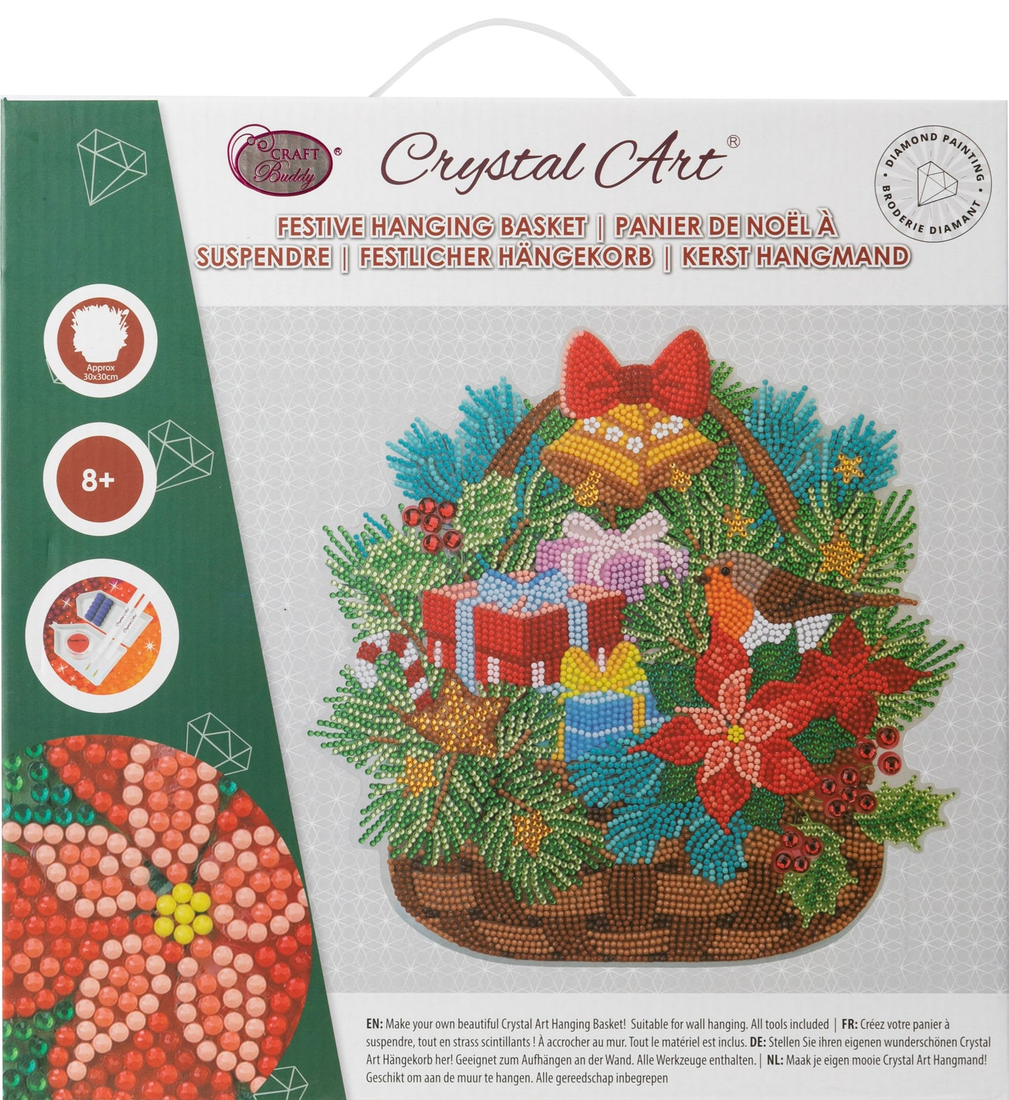 Crystal Art Hanging Basket Kits - Front Packaging