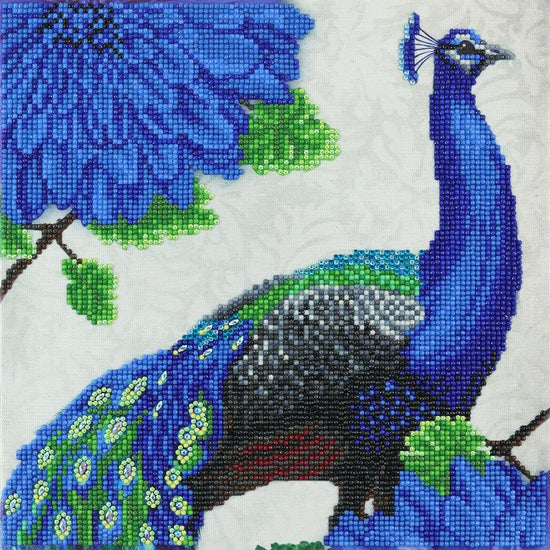 Load image into Gallery viewer, Peacock crystal art canvas kit
