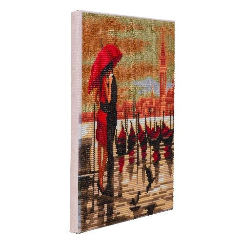 Meet me in venice  crystal art canvas kit side view