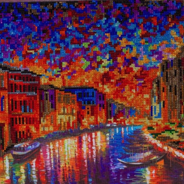 Load image into Gallery viewer, Grand Canal Venice crystal art canvas kit
